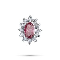 Классическая подвеска из белого золота э0912пд05220102_pink