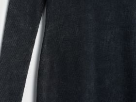 Платье в рубчик с эффектом стирки, Серый