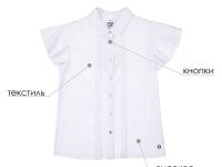 Блузка текстильная для девочек