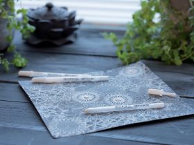 Набор ручек гелевый Sakura "Gelly Roll" 3 шт. 0,8 мм, цвет белый