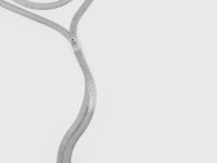 Трёхъярусное колье с цепочкой, Серебряный