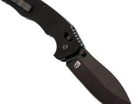 Складной нож Obertech ns-01 thumb stud, сталь VG-10, рукоять G10, черный