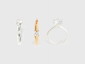 Серьги в виде колец O'STIN x Яндекс Книги, Мультицвет