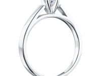 Помолвочное кольцо из белого золота с бриллиантом э4001кц10210204