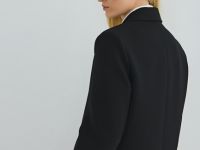 Двубортный жакет, Черный