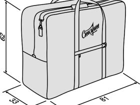 Велосумка Старт для переноски складного велосипеда 16-20" (черный)