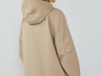 Куртка оверсайз на кулиске, Бежевый