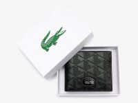 Средний кожаный бумажник Lacoste с монограммой