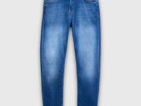 Зауженные джинсы из эластичной ткани, Синий