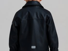 Куртка детская кожаная для мальчиков