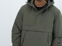 Куртка-анорак с капюшоном, Зеленый