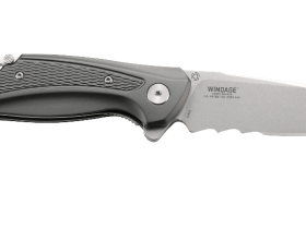 Складной нож CRKT R2402 Ruger Knives Windage™ With Veff Serrations™, сталь 8Cr13MoV Stonewashed Combo Blade, рукоять алюминий
