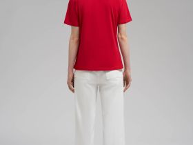 Приталенная футболка из джерси