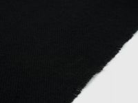 Шарф с бахромой, Черный