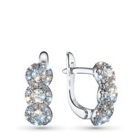 Серьги из серебра э0612сг09181000_white