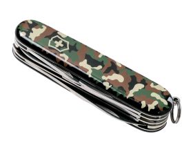Нож перочинный Victorinox Huntsman Comouflage, сталь X55CrMo14, рукоять Cellidor®, камуфляж, 15 функций, 91мм