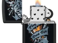 Зажигалка ZIPPO Darts с покрытием Black Matte, латунь/сталь, черная