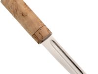 Кованый нож Северный малый, сталь 65Х13, карельская береза
