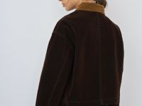 Жакет с бархатным напылением, Коричневый