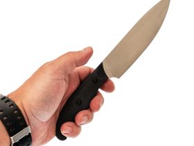Нож Хлебный, сталь VG-10, рукоять G10, черный, с чехлом