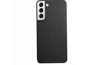 Чехол-накладка Kzdoo Keivlar Case для Samsung Galaxy S23 карбоновый (черно-серый в полоску)