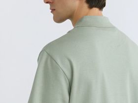 Поло с имитацией второго слоя, Зеленый