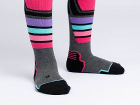 Термоноски трикотажные для девочек (высокие махровые)