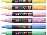 Набор маркеров POSCA PC-1M пастельные цвета 6 шт