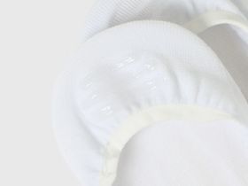 Носки-подследники из хлопка, 2 пары, Белый