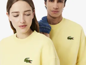 Флисовый свитшот Lacoste унисекс