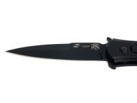 Нож складной Stinger 118 мм, сталь 8Cr14MoV, рукоять сталь/карбон, черный