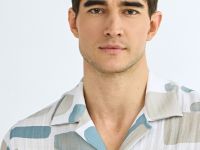 Рубашка из вискозы с принтом, Зеленый