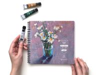 Скетчбук для акрила, гуаши и смешанных техник Малевичъ MIX MEDIA 21х20 см 20 л 360 г