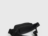 Поясная сумка из искусственной кожи, Черный