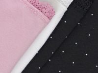 Трусы для девочек, 3 шт., Черный