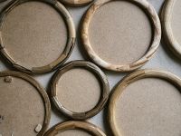 Рамка круглая KK/home, ручная работа, d17, розовая акация