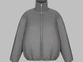 Утепленная куртка с воротником-стойкой