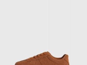 Кеды из искусственной замши, Оранжевый