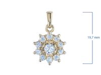 Подвеска из желтого золота э0312пд04202940