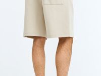 Шорты трикотажные интерлок, Бежевый