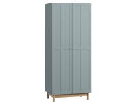 Распашной шкаф Виклу 2-90x210 Серо-зеленый