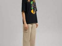 Футболка объемного кроя из хлопкового джерси