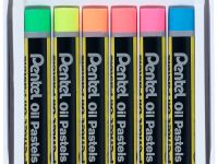 Набор пастели масляная Pentel 6 цв, флуоресцентная
