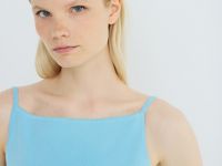 Майка из вискозы, Голубой