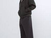 Толстовка на молнии с капюшоном, Серый