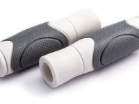 Грипсы Clark's C44 увеличенный диаметр и комфорт (серый / зеленый 125 мм)