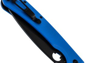 Складной нож Daggerr Sting XL Blue BW DLC, сталь D2, рукоять G10