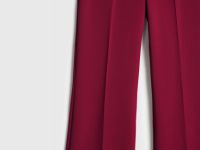 Расклёшенные брюки, Красный