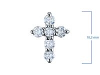 Подвеска из белого золота с бриллиантами э4701пд07210116