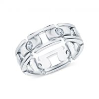 Серебряное кольцо с фианитами